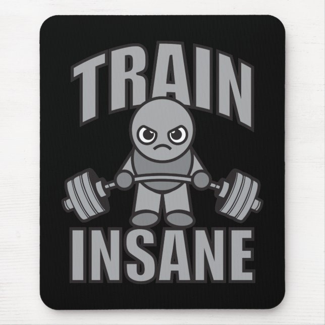 TÅG INSANE - Workout Tecknad Anime Motivational Musmatta (Framsidan)