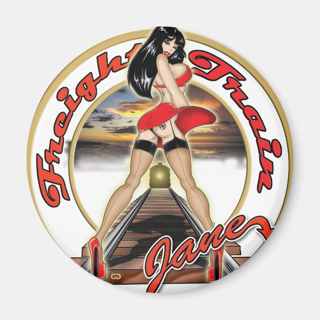 tåg jane magnet (Framsidan)