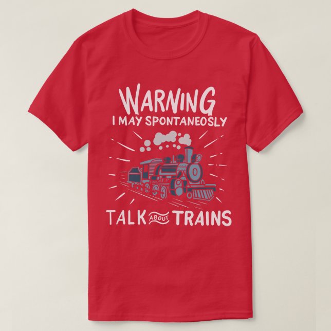 Tåg järnväg, ångmotor t shirt (Design framsida)