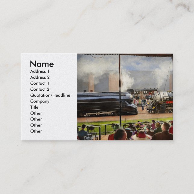 Tåg - Järnvägen Skönhetstävling 1939 Visitkort (Framsida)