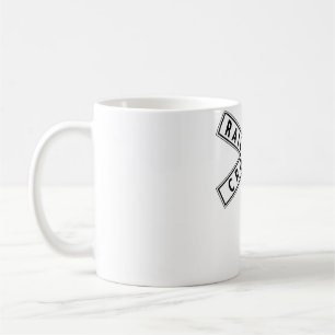 Tåg järnvägs- och spårskyltsbidrag kaffemugg