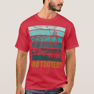 Tåg Järnvägs Vintage T Shirt