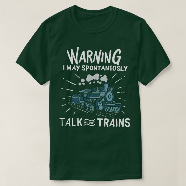 Tåg Järnvägsmotor 1 T Shirt (Design framsida)