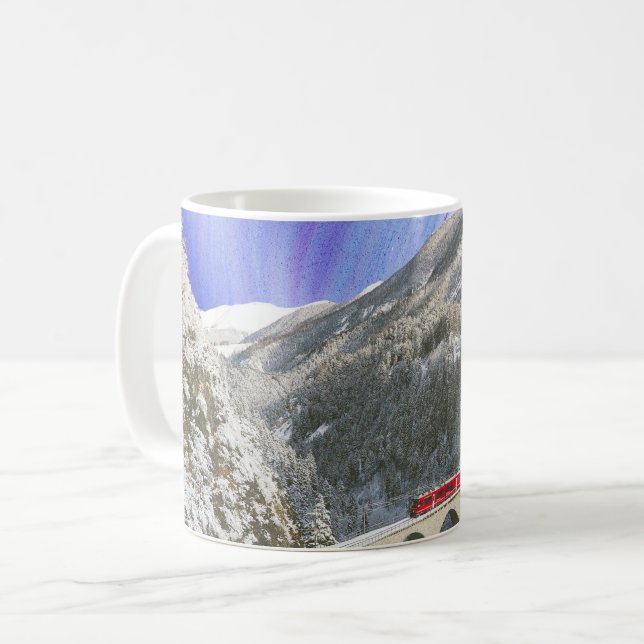 tåg kaffemugg (Framsida vänster)