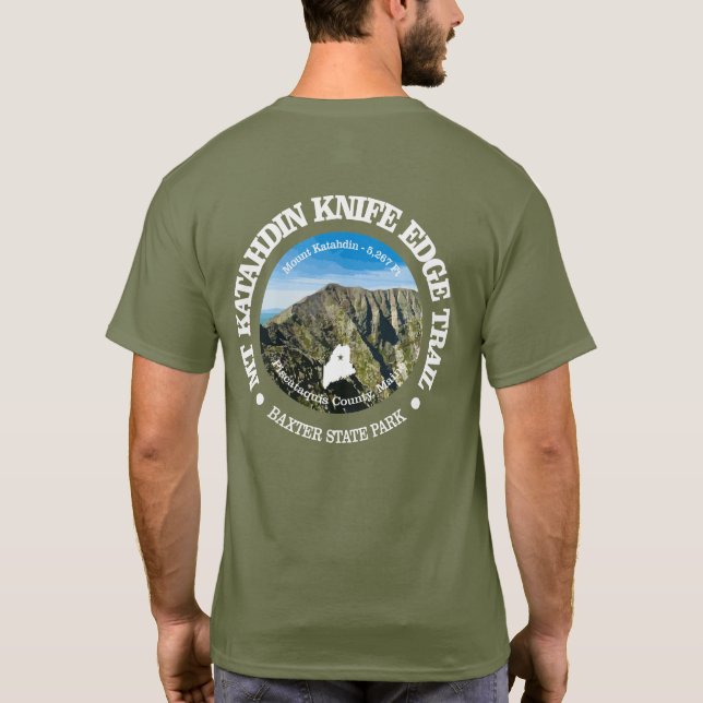 Tåg knivar Kant (Katahdin) T Shirt (Baksida)