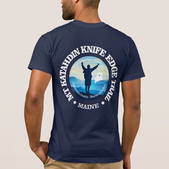 Tåg knivar Kant (V) T Shirt (Baksida)