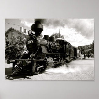 Tåg Lämnande Station Poster