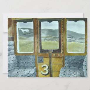 Tåg Landskap (av Eric Ravilious) Kort