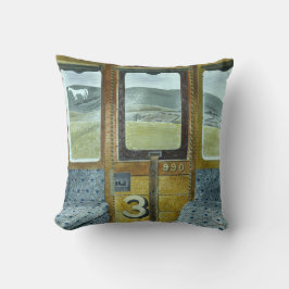 Tåg Landskap (av Eric Ravilious) Kudde
