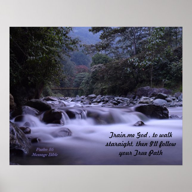  Tåg Me Gud till Walk Poster Psalm 86  (Framsidan)