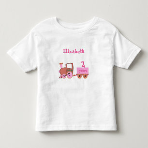 tåg med åldersflicka t shirt