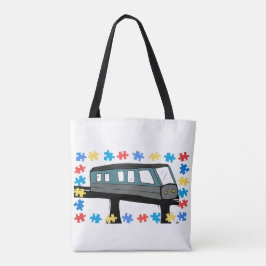 Tåg Monorail Autism Aspergers Sensory Tygkasse