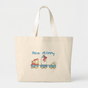 Tåg New Mamma of Boy tshirts and Gifts Jumbo Tygkasse