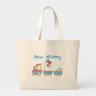 Tåg New Mamma of Boy tshirts and Gifts Jumbo Tygkasse