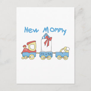 Tåg New Mamma of Boy tshirts and Gifts Vykort