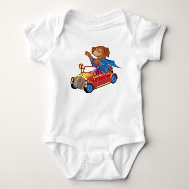 tåg och bil tee shirt (Framsida)