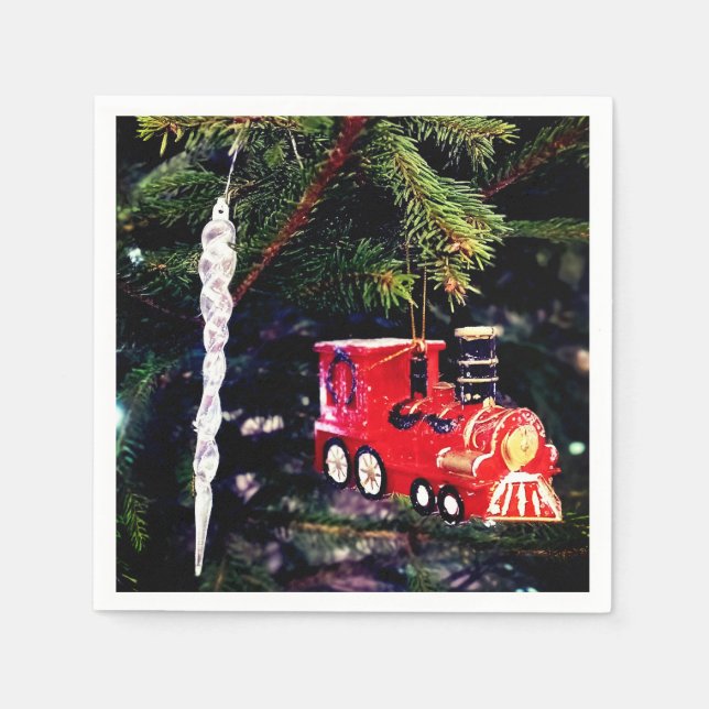 Tåg och isländsk pappersservett (Framsidan)