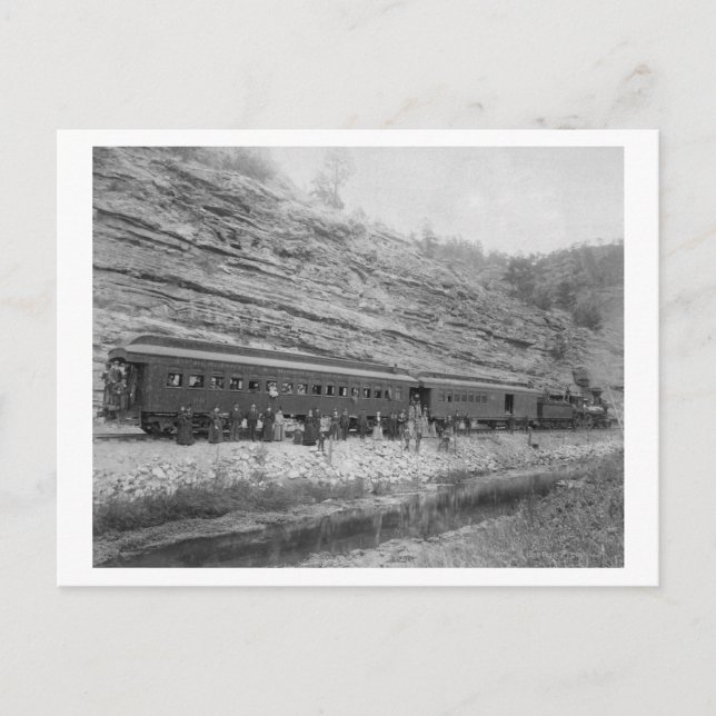 Tåg om Burlington och Missouri Vykort (Framsida)