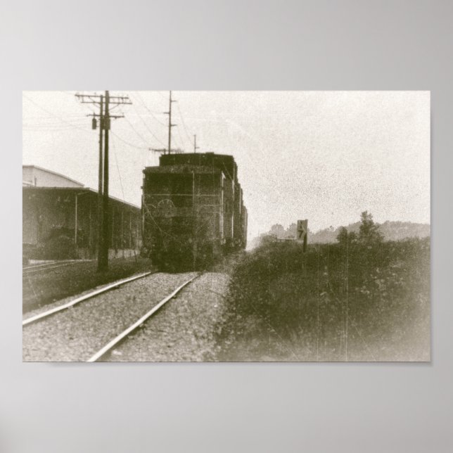 Tåg om järnvägstrafik: Retrolok Poster (Framsidan)