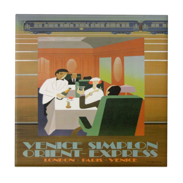 Tåg, Orient Express Kakelplatta (Framsidan)