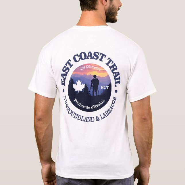 Tåg öster Kusten (rd2) T Shirt (Baksida)