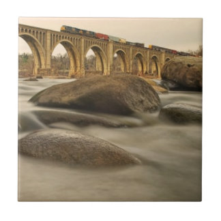 Tåg över James River Kakelplatta