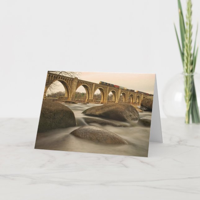 Tåg över James River Kort (Framsida)