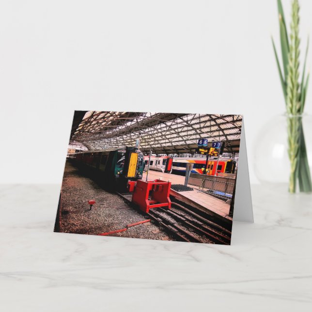 Tåg på Limestreet Kort (Framsida)