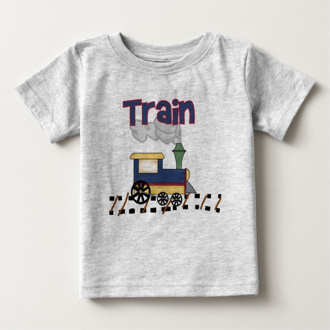 Tåg på spår t-shirt (Framsida)