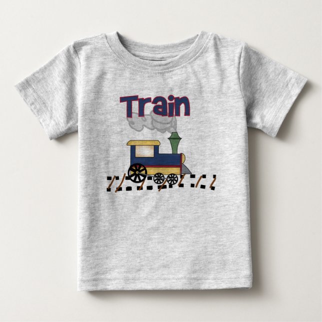 Tåg på spår t-shirt (Framsida)