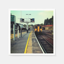 Tåg på spåren pappersservett