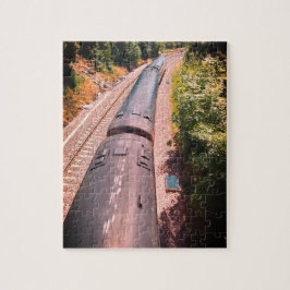 Tåg på spåret pussel