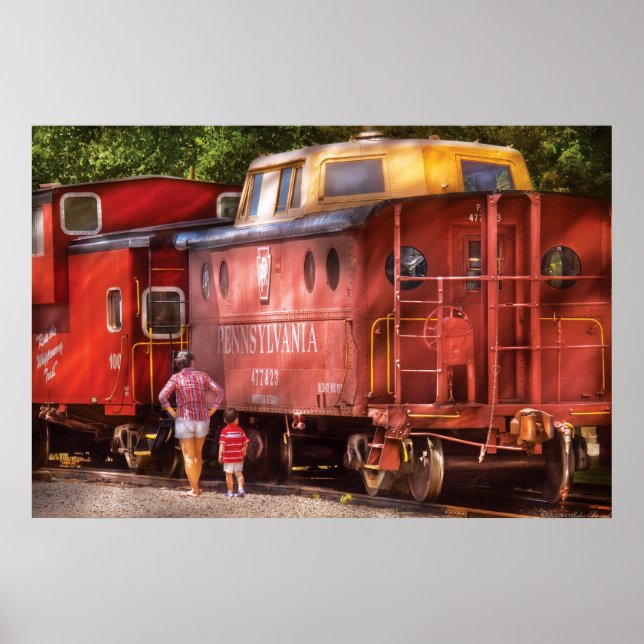 Tåg - Pennsylvania, Northern Region Caboose, 477 Poster (Framsidan)