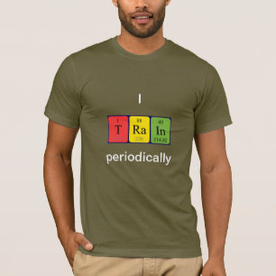 Tåg periodisk skjorta bord ord 3 t-shirt