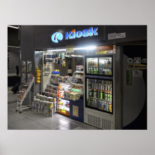 TÅG PLATFROM KIOSK - JAPAN POSTER