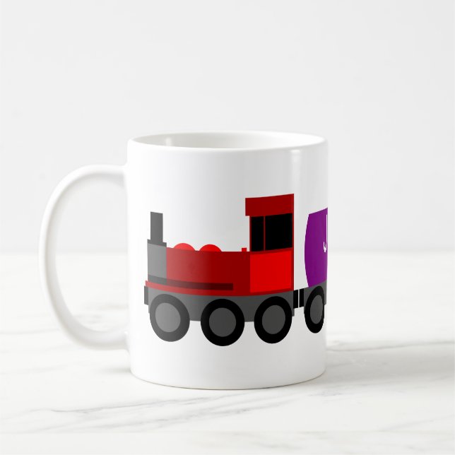 Tåg red kaffemugg (Vänster)