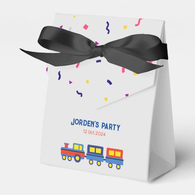 Tåg ride Anpassningsbar Presentaskar (Framsidan Sidan)