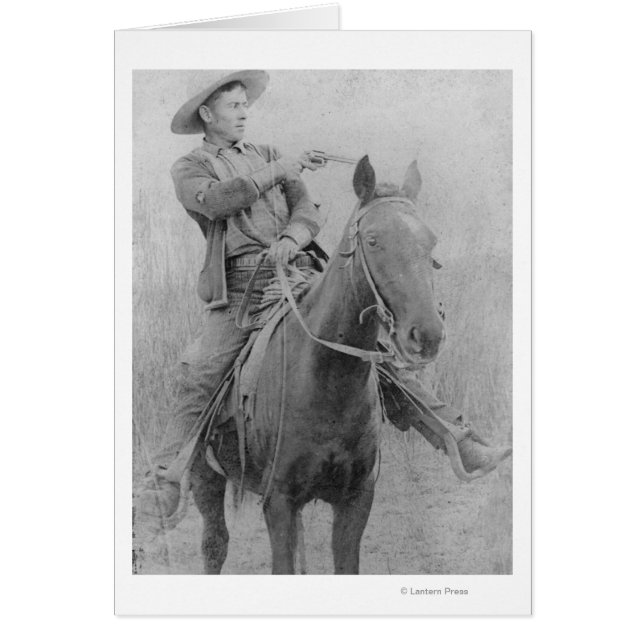 Tåg Robber Will "Dixon" Roberts Hälsningskort (Framsidan)