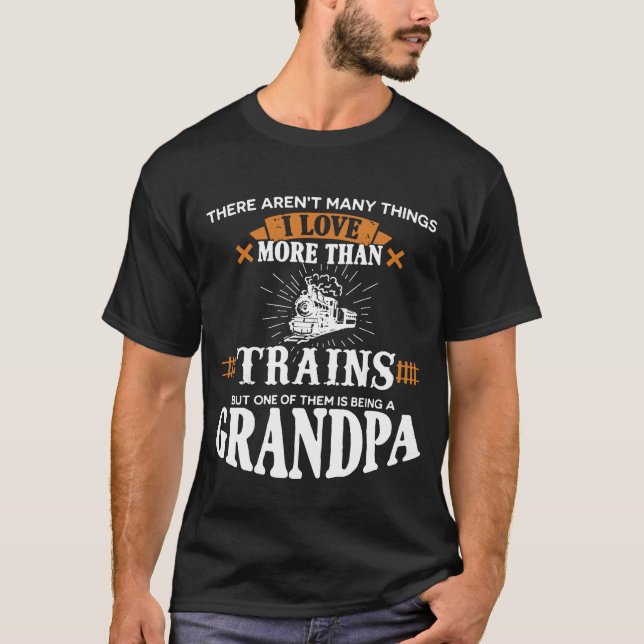 Tåg som älskar morfar tröja (Framsida)