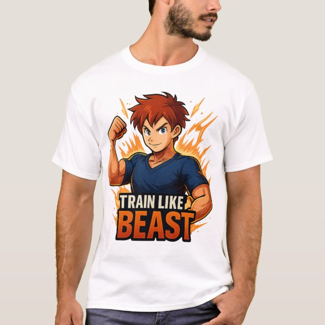 Tåg som en Beast T Shirt (Framsida)