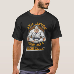 Tåg som en Gorilla BJJ Jiu Jitsu Fighter T Shirt