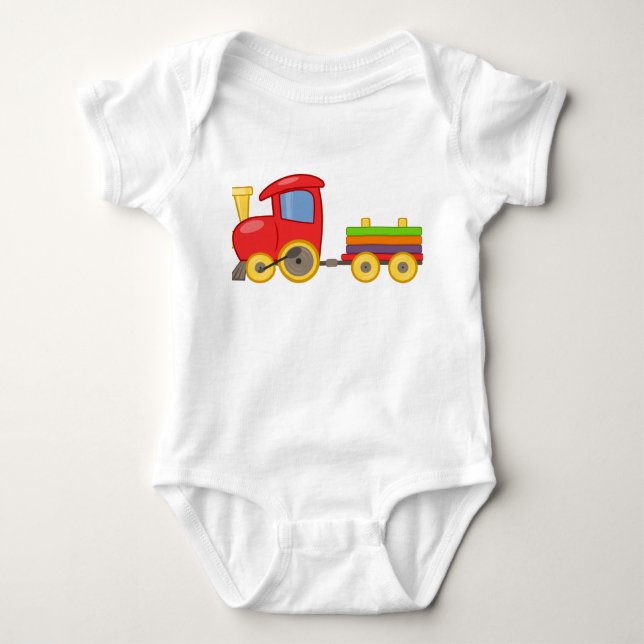 Tåg Spädbarnskötare T-shirt (Framsida)