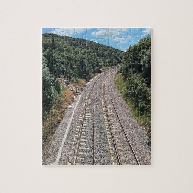 Tåg-spår Pussel (Vertikal)