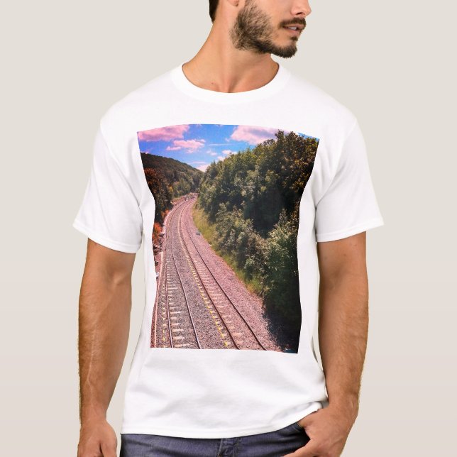 Tåg-spår T Shirt (Framsida)