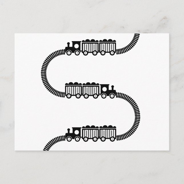 Tåg-spår Vykort (Framsida)