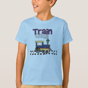 Tåg spårar på t shirt