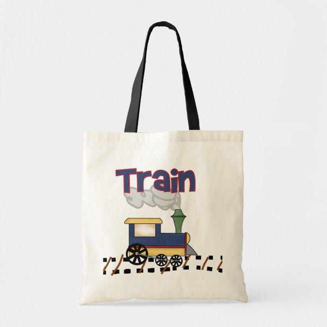 Tåg spårar på Tshirts och gåvor Tygkasse (Framsidan)