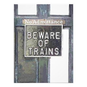 TÅG STATION FOTOTRYCK