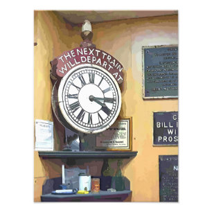 TÅG STATION FOTOTRYCK