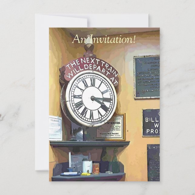 TÅG STATION INBJUDNINGAR (Framsida)